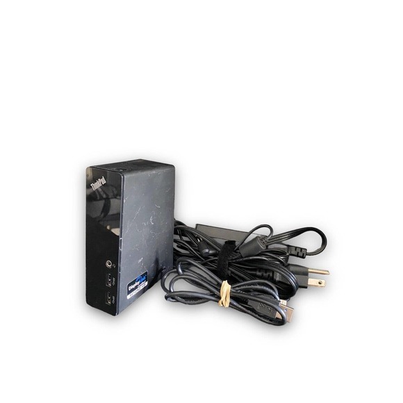 Lenovo ThinkPad DU9019D1 USB 3.0 Docking Station DVI w/ Power Cord & USB Cable